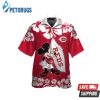 Cincinnati Reds Mickey Mouse Short Sleeve Button Up Tropical Hawaiian Shirt