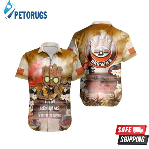 Cleveland Browns NFL Groot Hawaiian Shirt