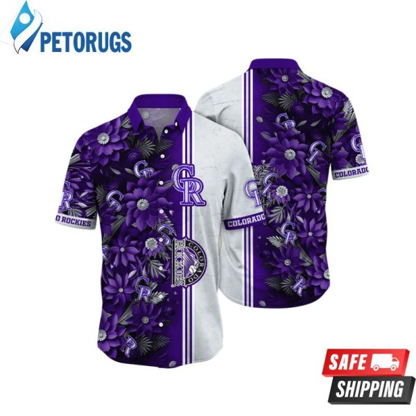 Colorado Rockies MLB Custom Leisure Aloha Hawaiian Shirt