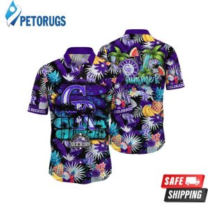 Colorado Rockies MLB Tropical Aloha Hawaiian Shirt