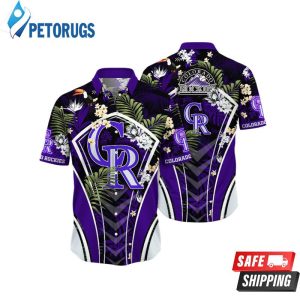 Colorado Rockies MLB Vacation Spots Aloha Hawaiian Shirt