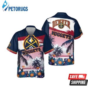 Denver Nuggets Beach Pattern Colorful Print Hawaiian Shirt