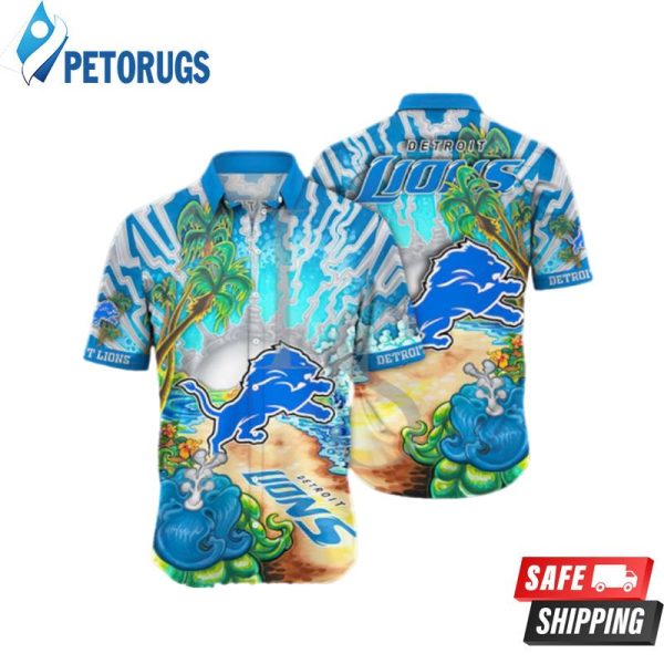 Detroit Lions Aloha Island Hawaiian Shirt