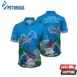 Detroit Lions NFL Flower Summer Football Hawaiian Shirt