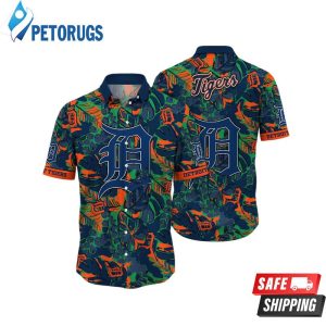 Detroit Tigers MLB Sun Showers Aloha Hawaiian Shirt