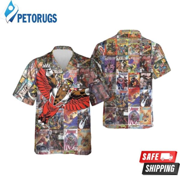 Falcon Marvel Captain America Avengers Super Hero Hawaiian Shirt