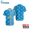 Los Angeles Chargers Stripes And Skull Hawaiian Shirt