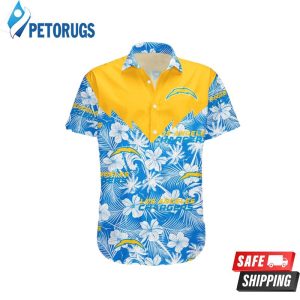 Los Angeles Chargers Tropical Seamless NFL Hawaiian Shirt