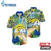 Los Angeles Rams NFL Warm Seasontime Aloha Hawaiian Shirt