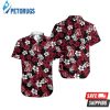 MLB Arizona Diamondbacks Red White Tropical Hibiscus Flowers Hawaiian Shirt