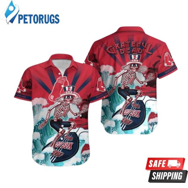 MLB Boston Red Sox Grateful Dead Hawaiian Shirt