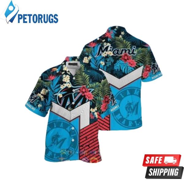 MLB Miami Marlins Aloha Jungle Style Summer Gift Hawaiian Shirt