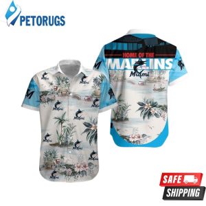 MLB Miami Marlins Aloha Landscape Summer Lovers Gift Hawaiian Shirt