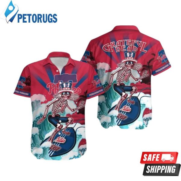 MLB Philadelphia Phillies Grateful Dead Phillies Hawaiian Shirt