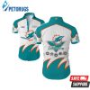 Miami Dolphins Summer Button Up Hawaiian Shirt