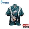 Mickey Mouse Feather Logo Philadelphia Eagles Hawaiian Shirt