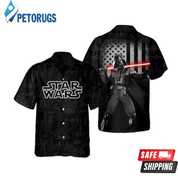 Millenium Falcon Fighter Darth Vader Usa America Hawaiian Shirt