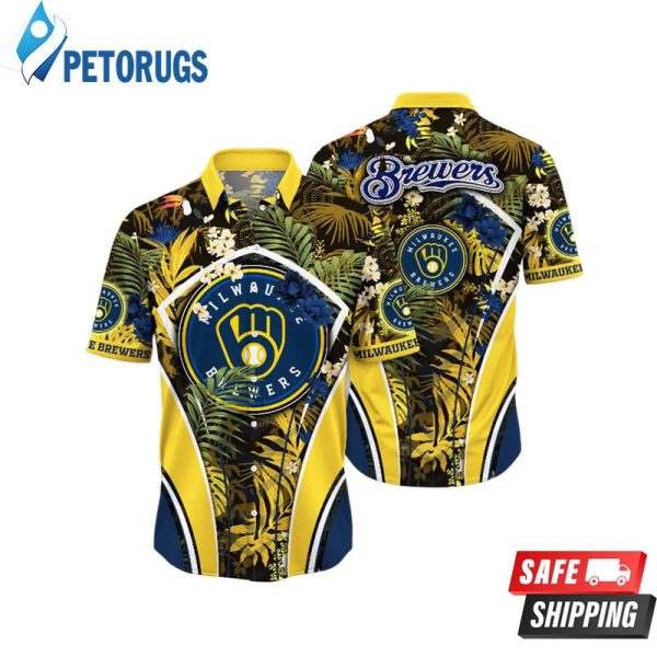 Milwaukee Brewers MLB Seaside Aloha Hawaiian Shirt