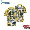 Milwaukee Brewers MLB Sun Dressestime Aloha Hawaiian Shirt