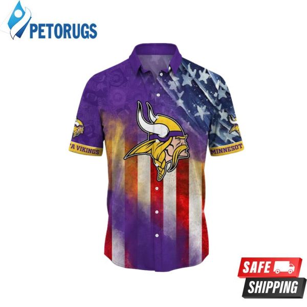 Minnesota Vikings NFL 4th Of July Independence Day Hawaiian Shirt