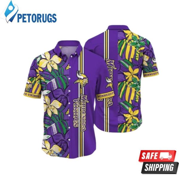 Minnesota Vikings NFL Flower Hawaiian Shirt