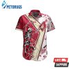 Mlb Arizona Diamondbacks Red Gold Dancing Skeleton Trendy Hawaiian Shirt