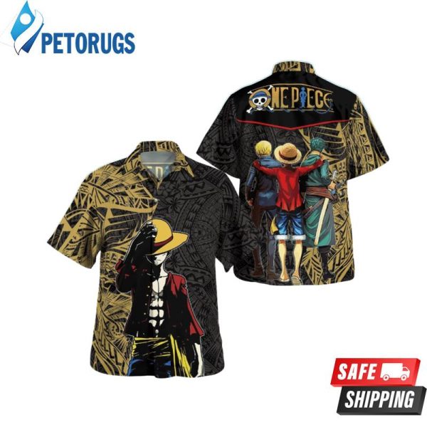 Monkey D Luffy One Piece Tribal Aloha Hawaiian Shirt