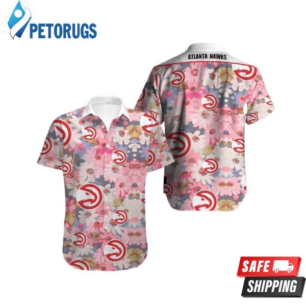 NBA Atlanta Hawks Tropical Flowers Hawaiian Shirt