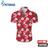 NBA Atlanta Hawks White Hibiscus Red Hawaiian Shirt