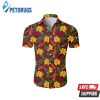 NBA Cleveland Cavaliers Gold Wine Tropical Flowers Hawaiian Shirt