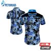 NBA Dallas Mavericks Black Blue Lily Flowers Hawaiian Shirt