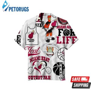 NBA Miami Heat White For Life Hawaiian Shirt