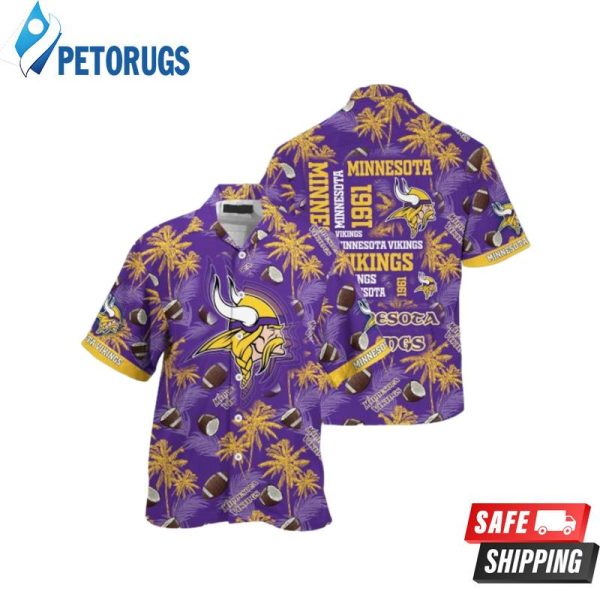 NEW Minnesota Vikings NFL Hawaiian Shirt