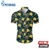 Nba Denver Nuggets Yellow Hibiscus Green Leaves Trendy Hawaiian Shirt