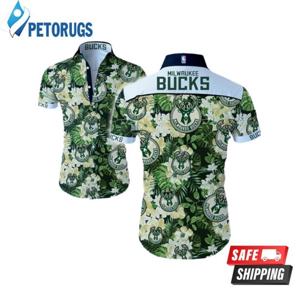 Nba Milwaukee Bucks Summer Button Up Hawaiian Shirt