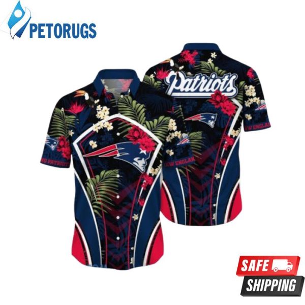 New England Patriots Flower Hawaiian Shirt