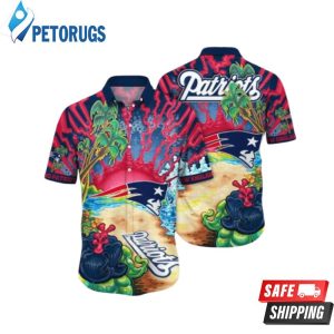 New England Patriots NFL Flower Hawaiian Shirt