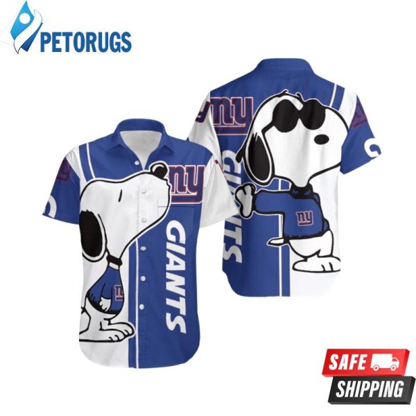 New York Giants Snoopy Hawaiian Aloha Hawaiian Shirt