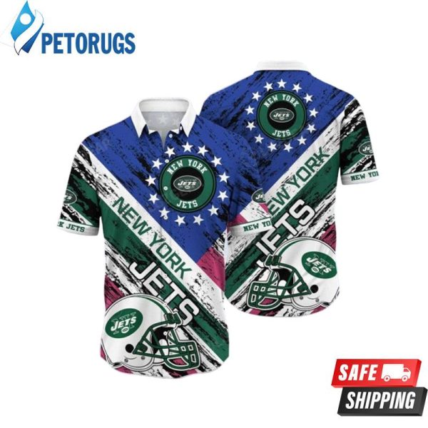 New York Jets NFL Rugby Helmet Hawaiian Shirt