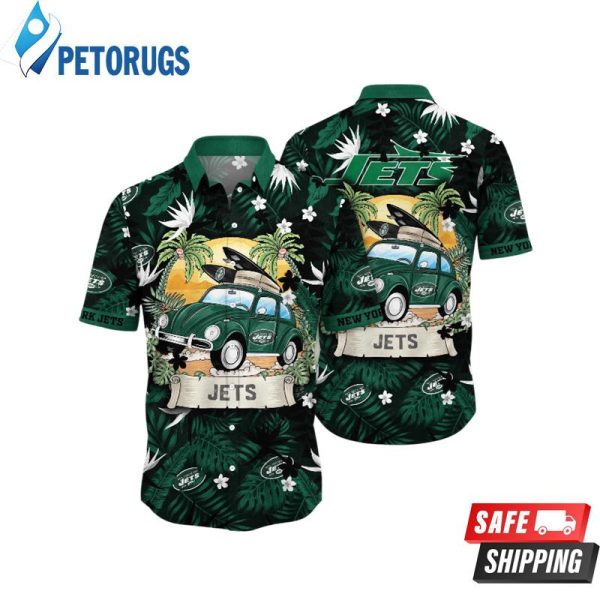 New York Jets NFL Water Sportstime Aloha Hawaiian Shirt