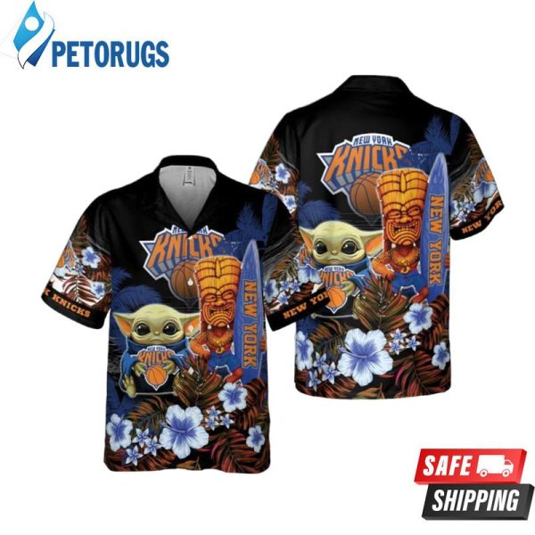 New York Knicks Baby Yoda National Basketball Hawaiian Shirt