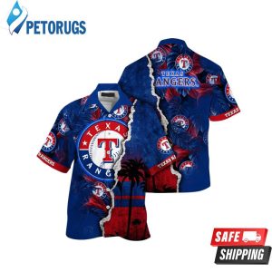 Texas Rangers MLB Custom Blooming Flowers Aloha Hawaiian Shirt