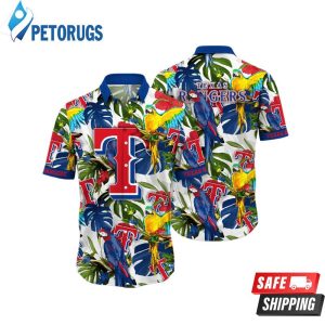 Texas Rangers MLB Ice Cold Drinkstime Soccer Hawaiian Shirt