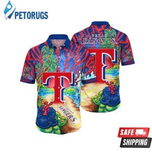 Texas Rangers Summer Beach Short Sleeve Aloha Hawaiian Shirt