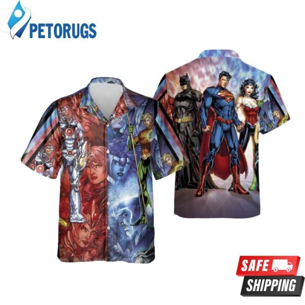 The New 52 Justice League DC Comics Hawaiian Shirt