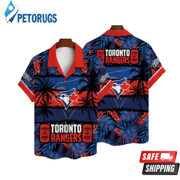 Toronto Blue Jays Palm Trees All Over Print Hawaiian Shirt