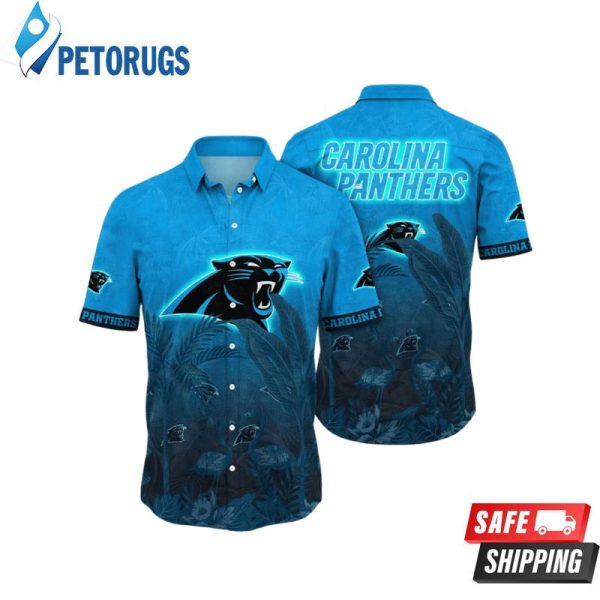 Trending NFL Carolina Panthers Flower Hawaiian Shirt