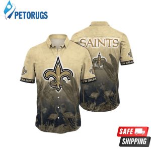 Trending NFL New Orleans Saints Flower Summer Hawaiian Shirt