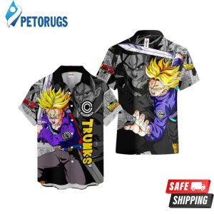 Trunks Super Saiyan Custom Manga Hawaiian Shirt