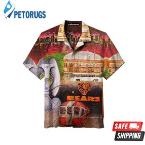 Vintage Chicago Bears Hawaiian Shirt